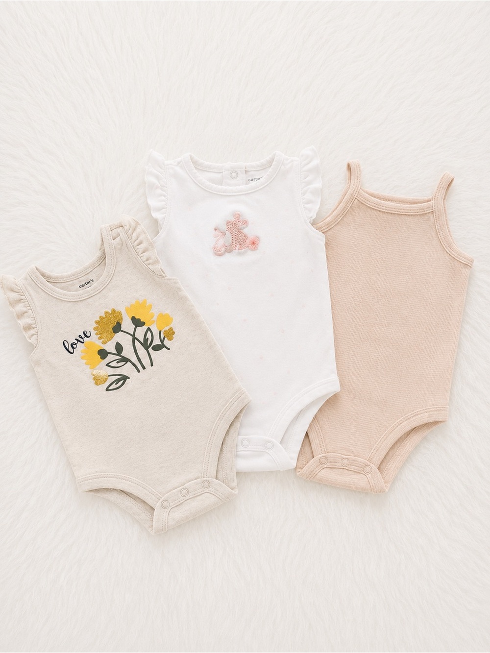 Set of 3 tank top onesies